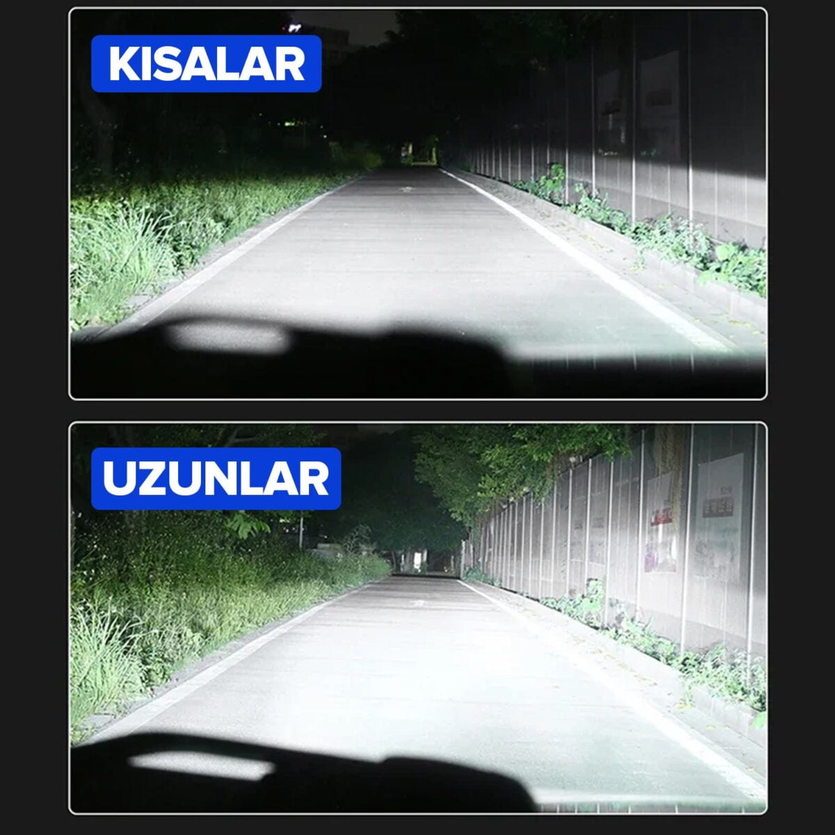 H4 Led Xenon Şimşek Etkili 12000 Lümen ZNON